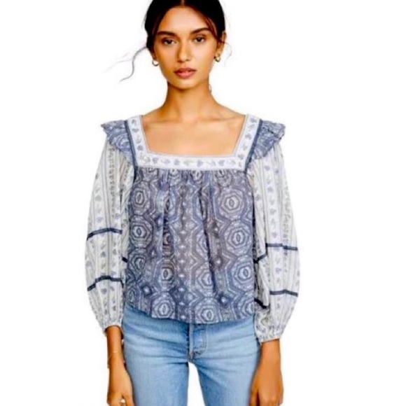 Free People Tops - Free People Mostly Meadow Blouse Size L